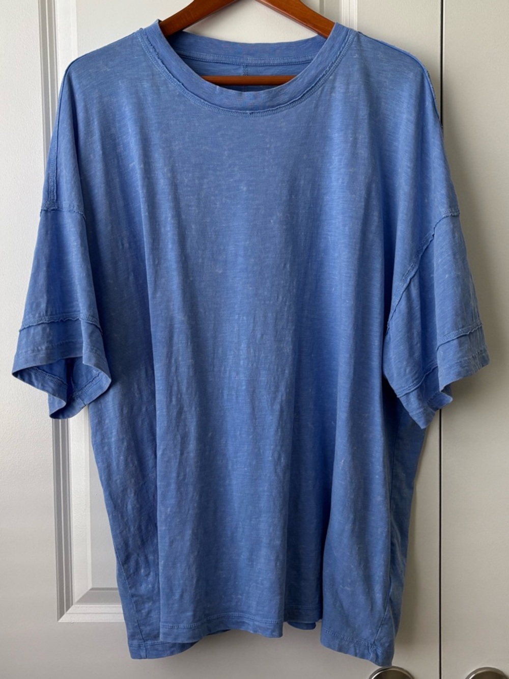 Aerie Oversized / Boyfriend Tee T-Shirt Light Blue 100% Cotton Size Medium